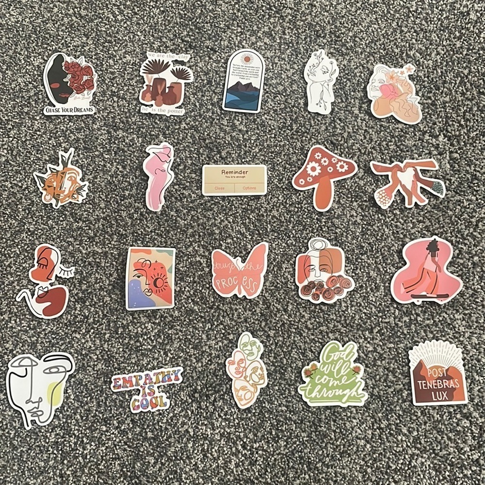 Set‎ of 20 Boho Stickers